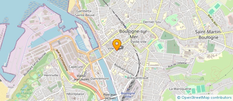 localisation de l'entreprise LE HENLEY  BOULOGNE-SUR-MER