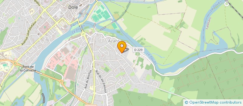 localisation de l'entreprise LE HERISSON à DOLE