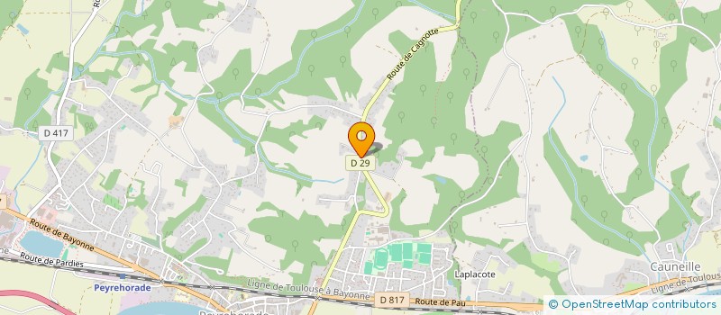 localisation de l'entreprise LE HERISSON  PEYREHORADE