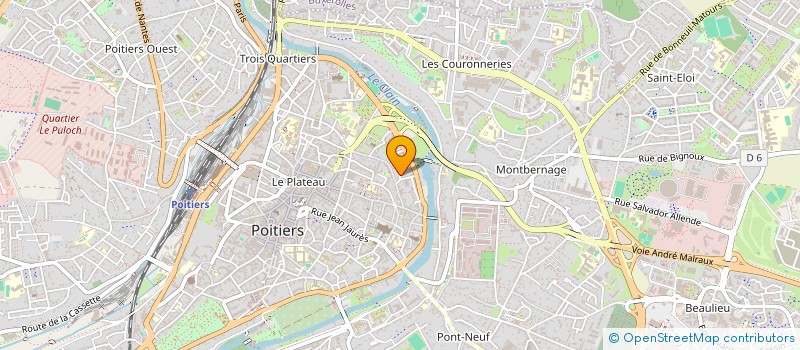 localisation de l'entreprise LE HERISSON VOLANT à POITIERS