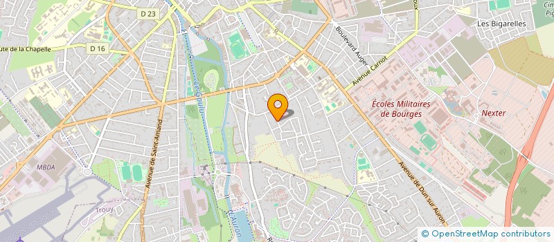 localisation de l'entreprise LE HERON à BOURGES