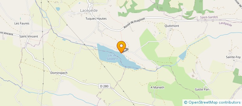 localisation de l'entreprise LE HERON  LACEPEDE