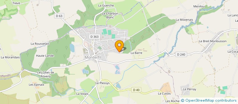 localisation de l'entreprise LE HERON  MONTERFIL