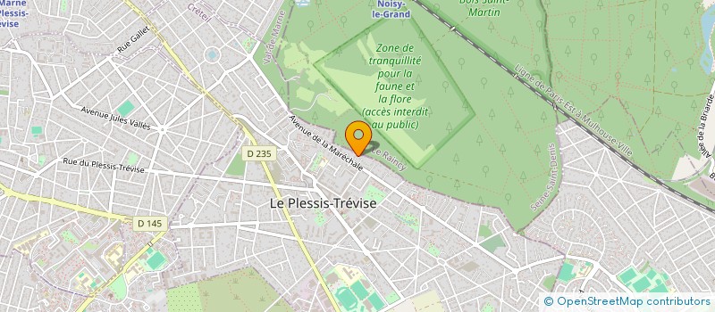 localisation de l'entreprise LE HETRE POURPRE  LE PLESSIS-TREVISE