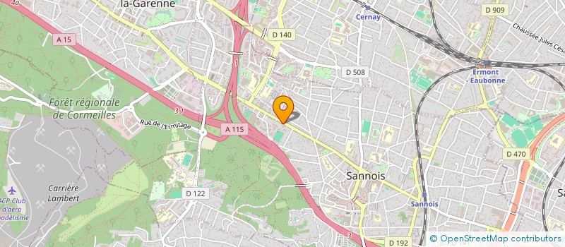 localisation de l'entreprise LE HETRE POURPRE  SANNOIS