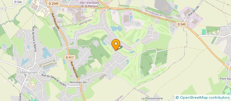 localisation de l'entreprise LE HETRE POURPRE  MERIGNIES