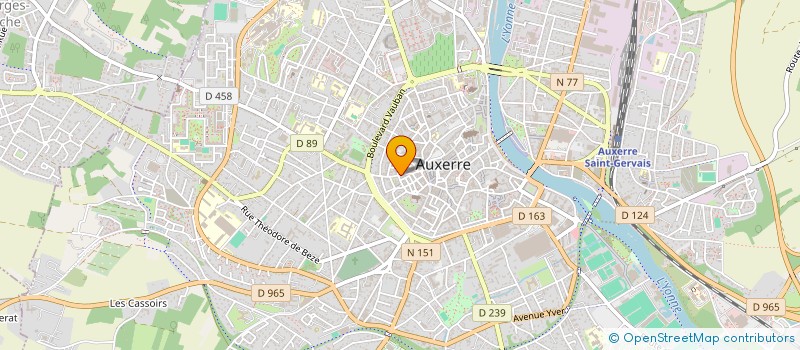 localisation de l'entreprise LE HIBOU à AUXERRE