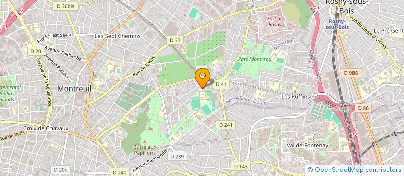 localisation de l'entreprise LE HIC à MONTREUIL