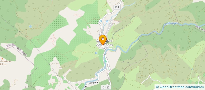 localisation de l'entreprise LE HIR  SAINT-JEAN-DE-BUEGES