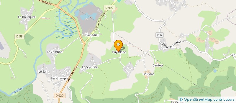 localisation de l'entreprise LE HOBBIT DU CANTAL à ARPAJON-SUR-CERE