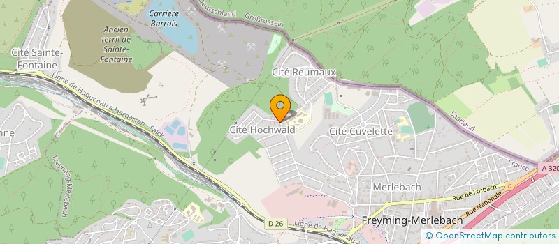 localisation de l'entreprise LE HOCHWALD  FREYMING-MERLEBACH