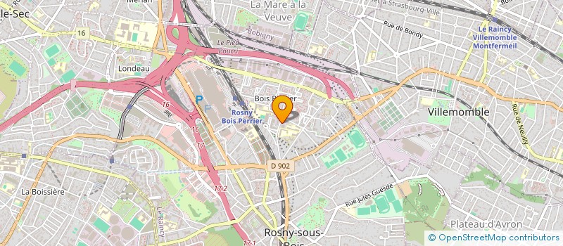 localisation de l'entreprise LE HOFFMANN à ROSNY-SOUS-BOIS