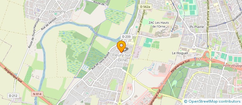 localisation de l'entreprise LE HOMARD BLEU DE CAEN à FLEURY-SUR-ORNE