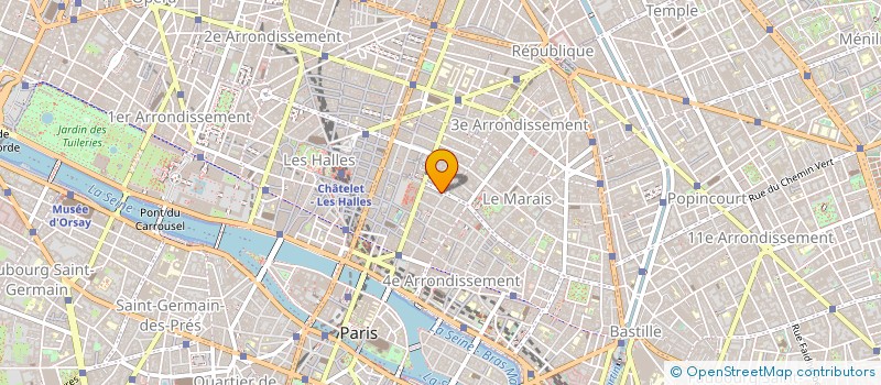 localisation de l'entreprise LE HOMARD PARISIEN à PARIS