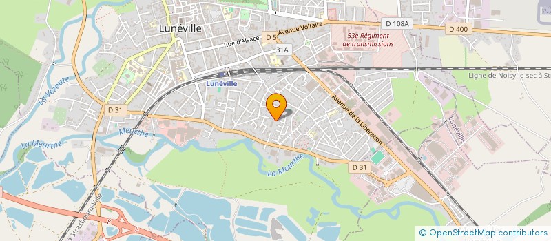 localisation de l'entreprise LE HOME DE SAINT JOSEPH  LUNEVILLE