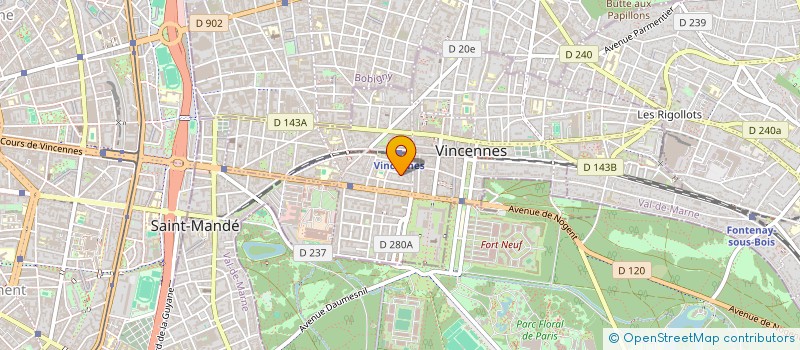 localisation de l'entreprise LE HOME SARL  VINCENNES