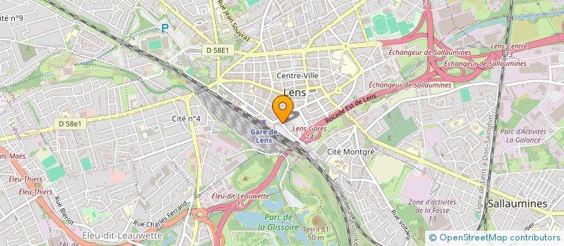 localisation de l'entreprise LE HOOK'S à LENS