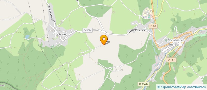 localisation de l'entreprise LE HOUDOUX  PLOMBIERES-LES-BAINS