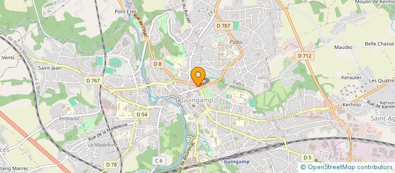 localisation de l'entreprise LE HOUEROU STEPHAN LE BIHAN à GUINGAMP