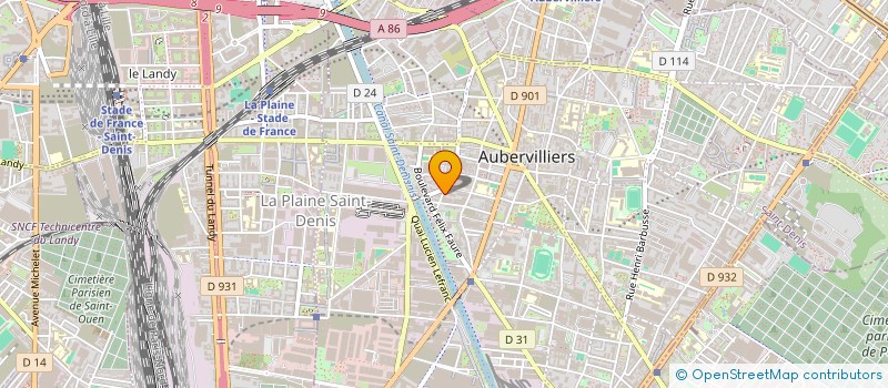 localisation de l'entreprise LE HOULOC à AUBERVILLIERS