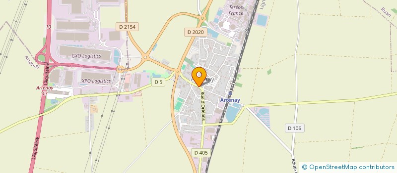 localisation de l'entreprise LE HOUSSAY NORD à ARTENAY