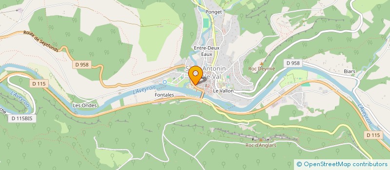 localisation de l'entreprise LE HOUX EST OU  SAINT-ANTONIN-NOBLE-VAL