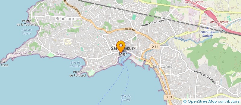localisation de l'entreprise LE HUBLOT à SANARY-SUR-MER