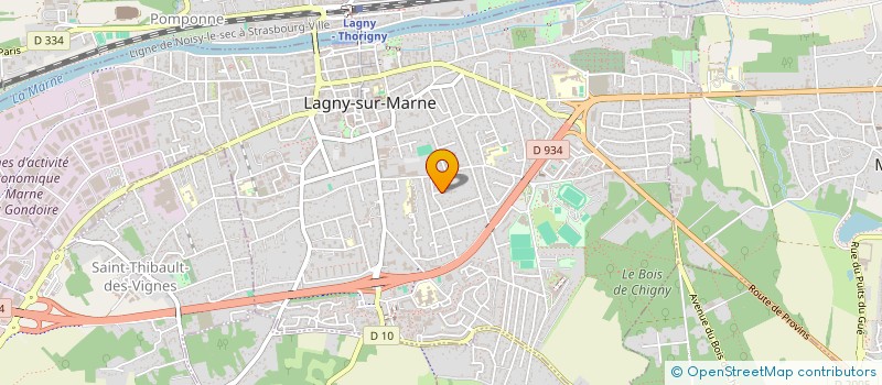 localisation de l'entreprise LE HUBLOT BORDELAIS  LAGNY-SUR-MARNE