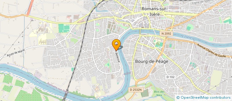 localisation de l'entreprise LE HUIS CLOS à ROMANS-SUR-ISERE