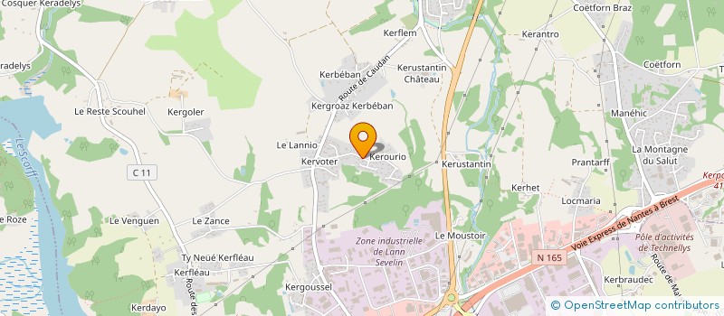 localisation de l'entreprise LE HUITOUX VINCENT à CAUDAN