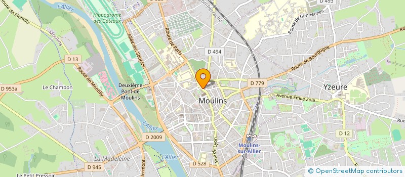 localisation de l'entreprise LE HYPE à MOULINS