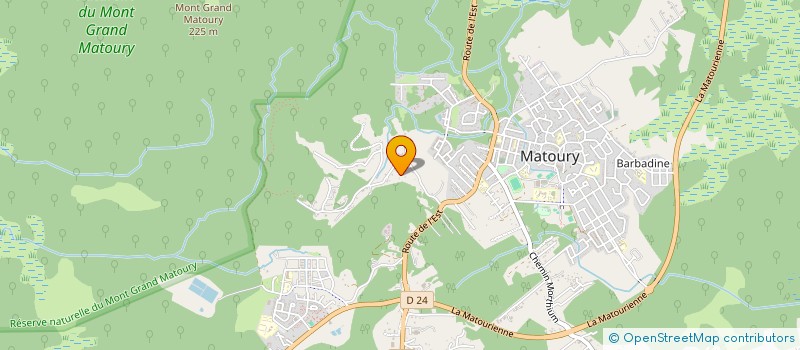 localisation de l'entreprise LE JACANA  MATOURY