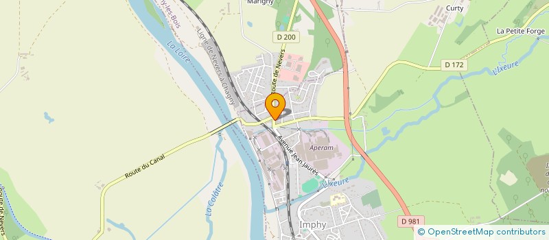 localisation de l'entreprise LE JACK'S POT à IMPHY