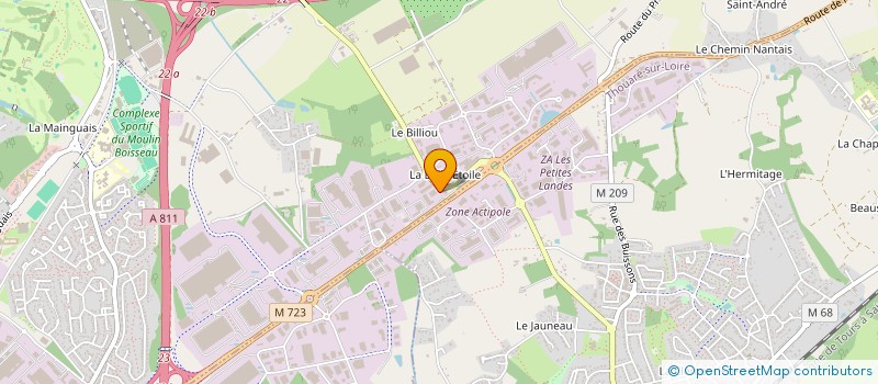 localisation de l'entreprise LE JACK STUDIO  CARQUEFOU