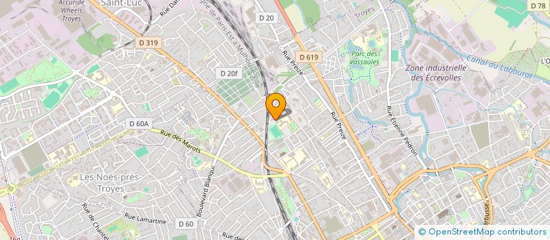 localisation de l'entreprise LE JADE BLANC - ARTS ENERGETIQUES CHINOIS  TROYES