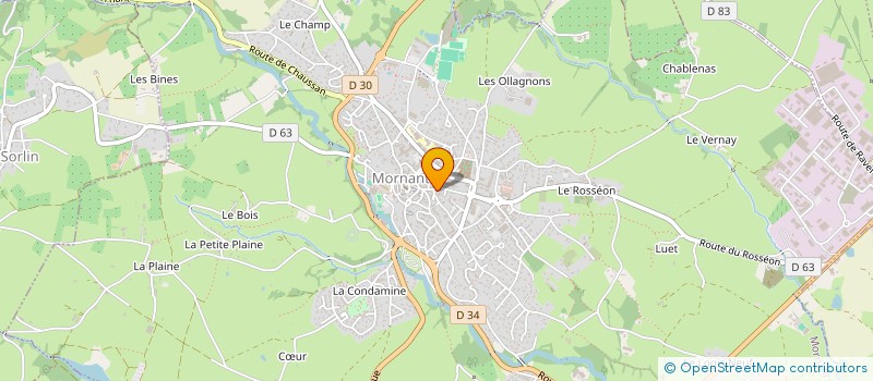 localisation de l'entreprise LE JADE PRIMARKET  MORNANT