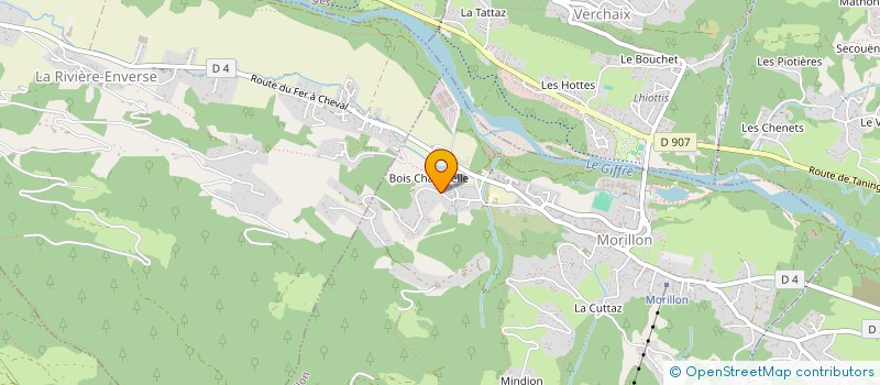 localisation de l'entreprise LE JAIS  MORILLON