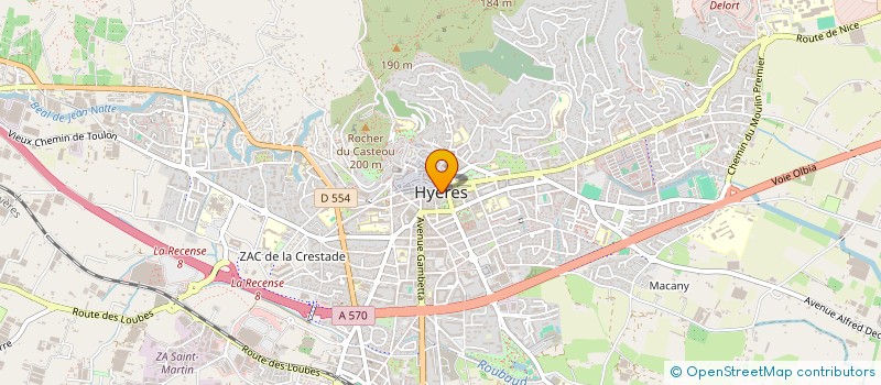 localisation de l'entreprise LE JARDIN  HYERES