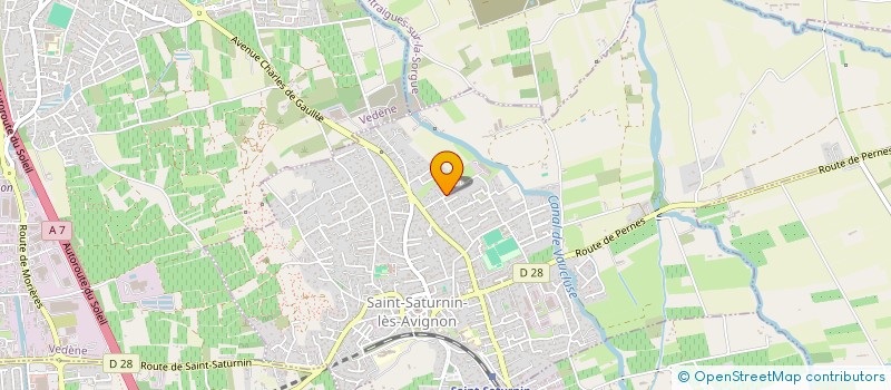localisation de l'entreprise LE JARDIN à SAINT-SATURNIN-LES-AVIGNON