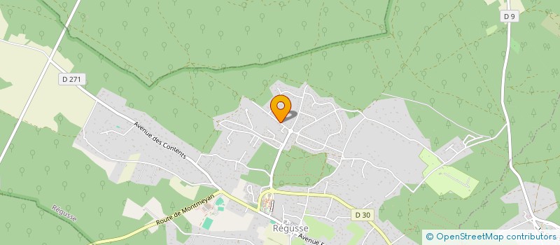 localisation de l'entreprise LE JARDIN à REGUSSE