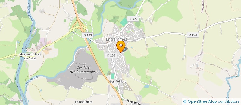 localisation de l'entreprise LE JARDIN  ENTRAMMES