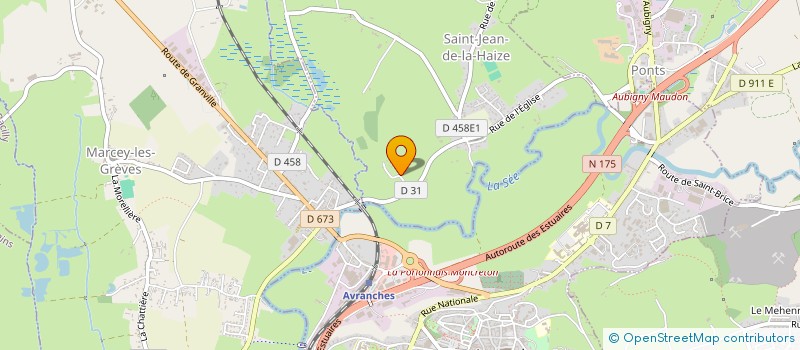 localisation de l'entreprise LE JARDIN  SAINT-JEAN-DE-LA-HAIZE