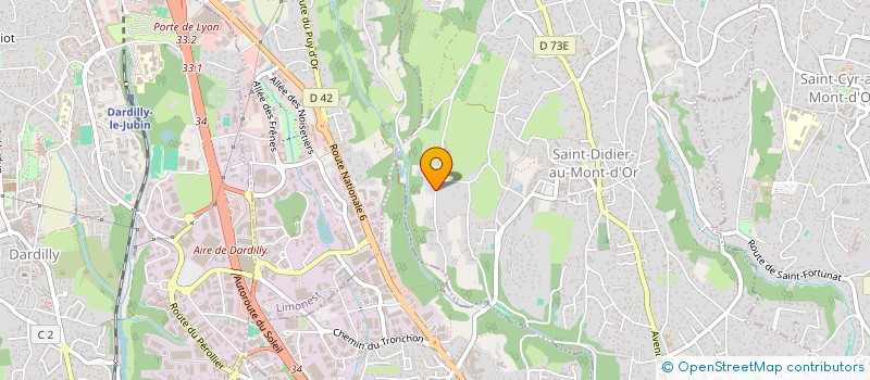 localisation de l'entreprise LE JARDIN  SAINT-DIDIER-AU-MONT-D'OR
