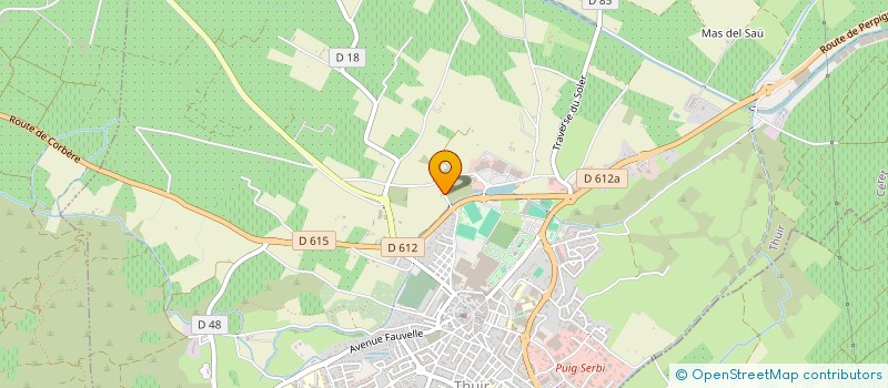 localisation de l'entreprise LE JARDIN  THUIR