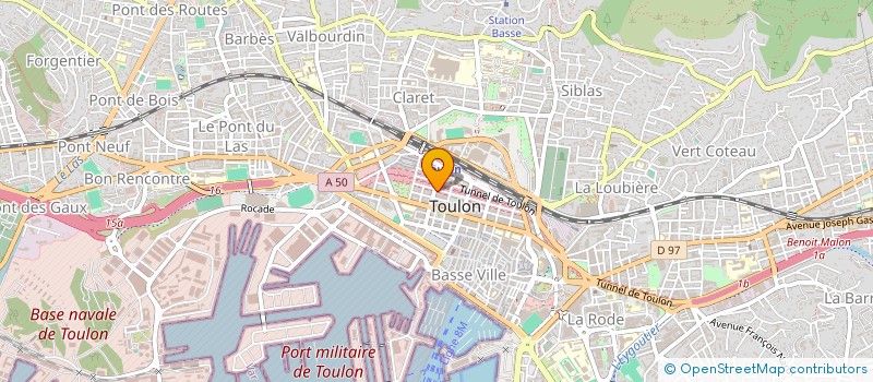 localisation de l'entreprise LE JARDIN  TOULON