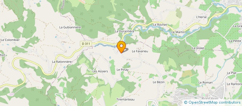 localisation de l'entreprise LE JARDIN ALANQUE  RONTALON