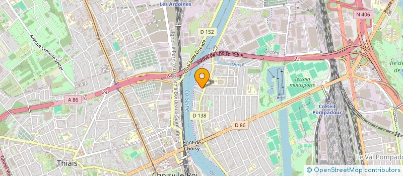 localisation de l'entreprise LE JARDIN ANANAS à CHOISY-LE-ROI