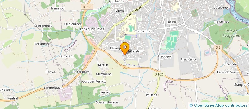 localisation de l'entreprise LE JARDIN AQUATIQUE  PONT L ABBE