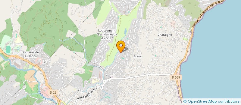 localisation de l'entreprise LE JARDIN AUTREMENT à SAINTE-MAXIME