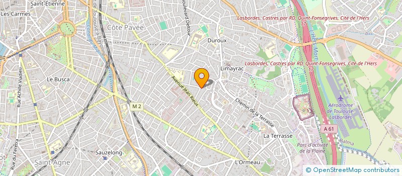 localisation de l'entreprise LE JARDIN AUX SENTIERS QUI BIFURQUENT à TOULOUSE